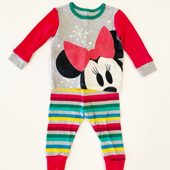 Minnie Mouse 9-12M Long Sleeve Pajama Set - Picture 2 of 6